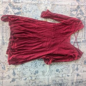 Lulu's Red Backless Dress